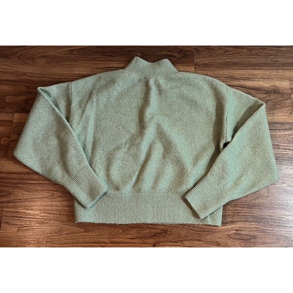 & Other Stories Atelier Los Angeles Mock Neck Long Sleeve Sweater Womens S Green - Picture 4 of 6